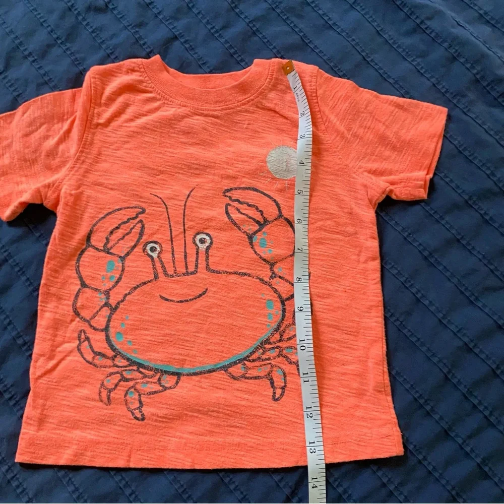 ⭐️ 5 for $15 Orange 2-sided Crab Kids T-Shirt - Picture 4 of 5